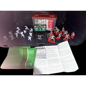 Kaskey Kids Baseball Guys 25 Piece Red v White w/ Scoreboard Field COMPLETE SET